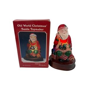 Old World Christmas Santa Toymaker Light 1999 Limited Edition Em Merck WORKS